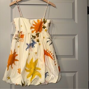 Zara Maxi Dress with Sun and Star Print